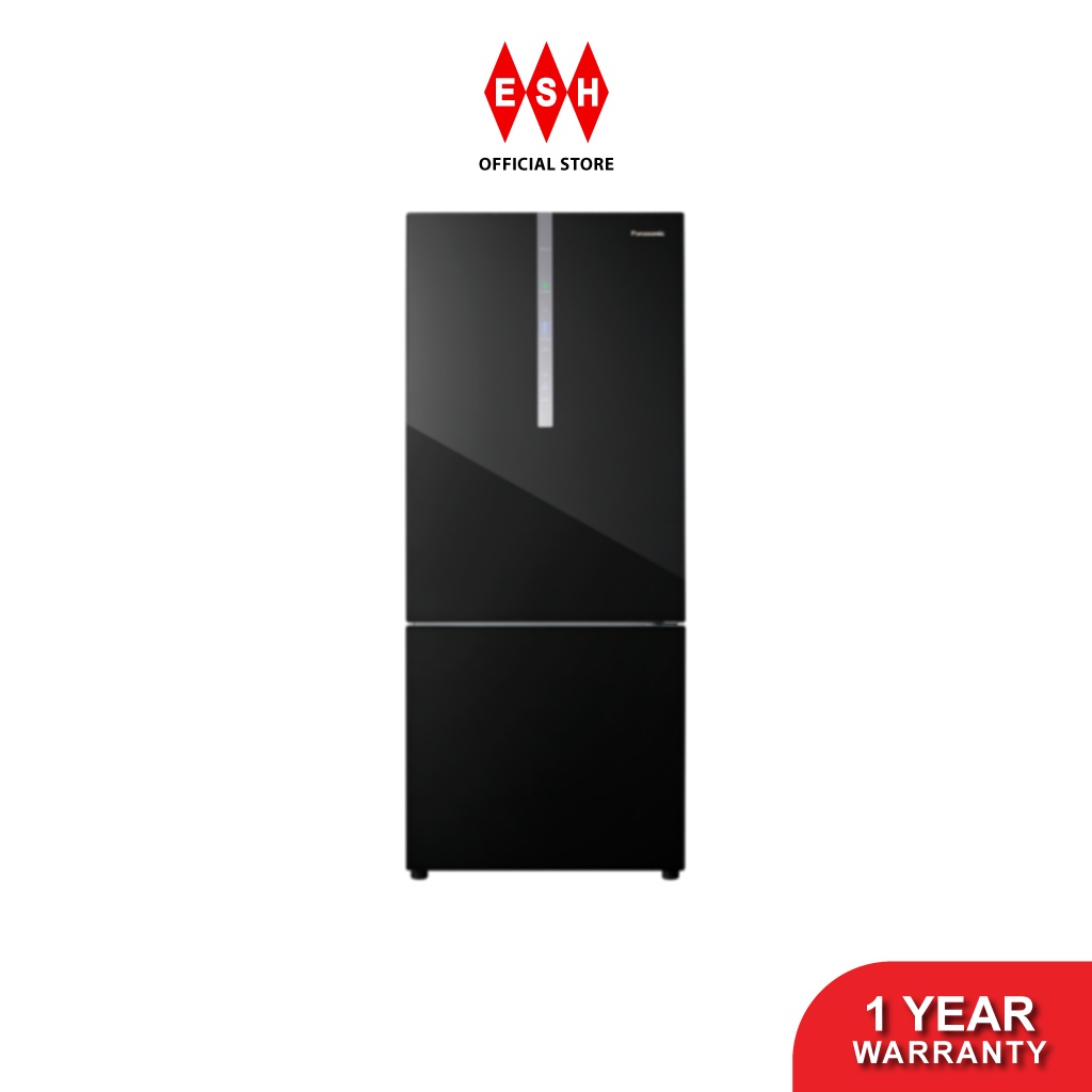 Panasonic NRBX421WGKM 380L 2door Bottom Freezer Refrigerator Glass