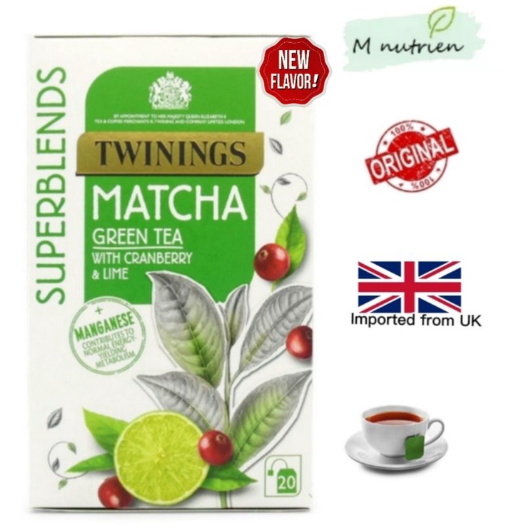 Twinings Superblends Matcha Green Tea, 20 tea bags Shopee Malaysia