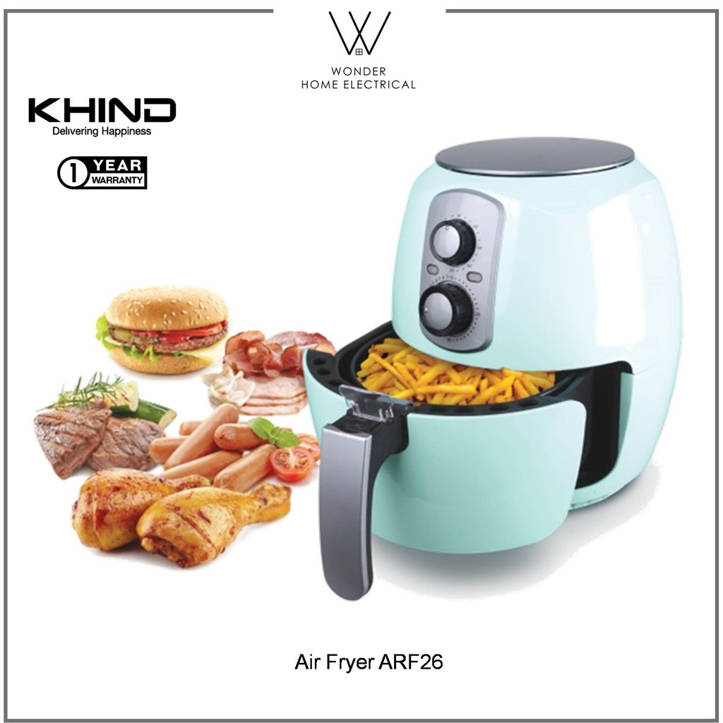 Khind Air Fryer ARF26 Mint Shopee Malaysia