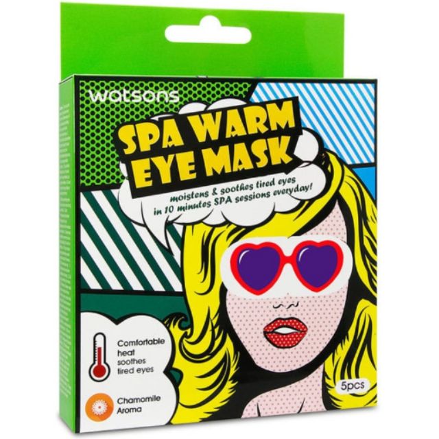 Watsons Spa Warm Eye Mask Chamomile 5 Pcs Shopee Malaysia
