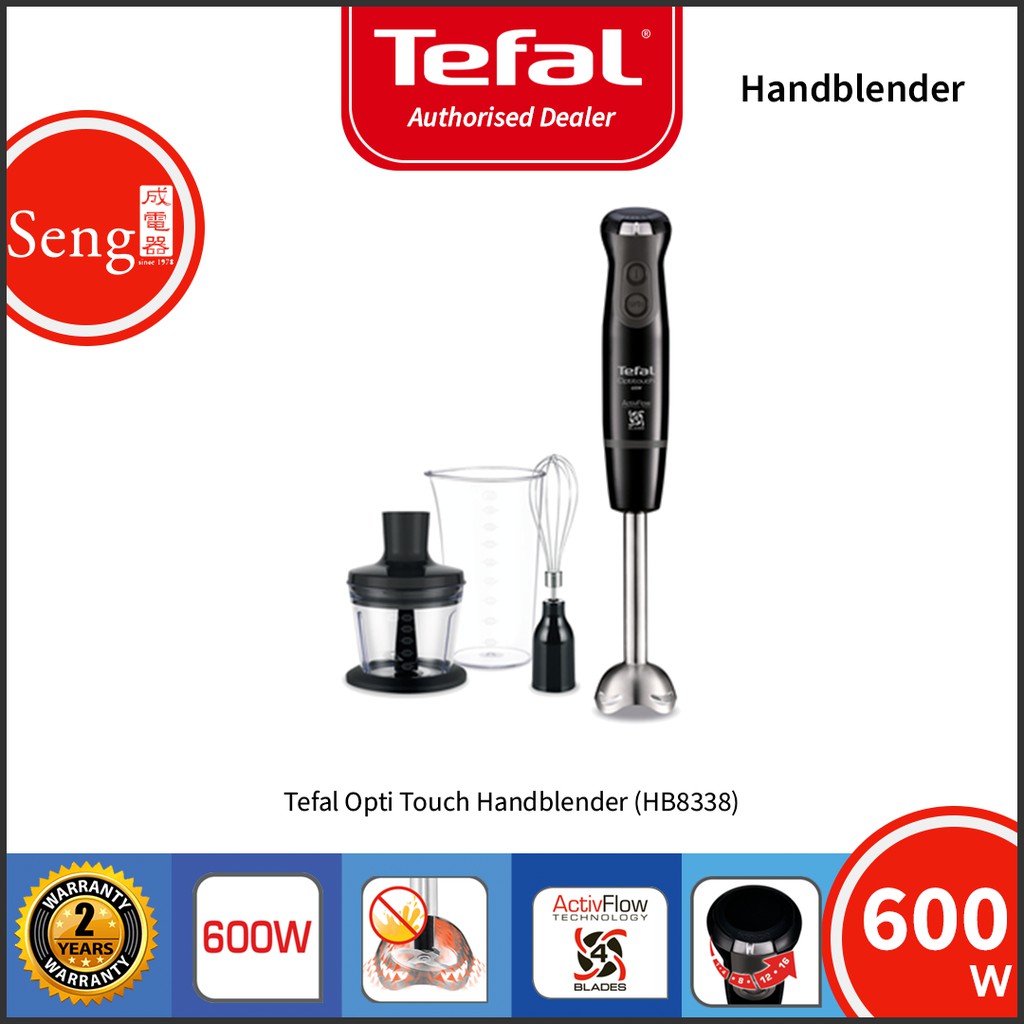 Tefal Hand Blender Easy Control High Quality 4 in 1 HB8338 HB551 Panasonic MXSS40 Shopee