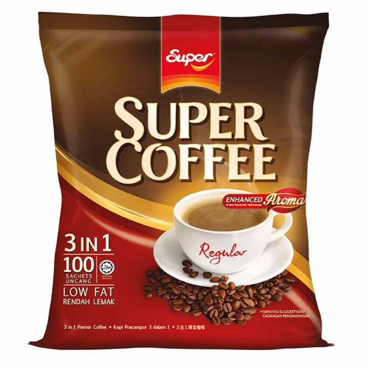 SUPER COFFEE 3 in 1 Regular (85sticks) Shopee Malaysia