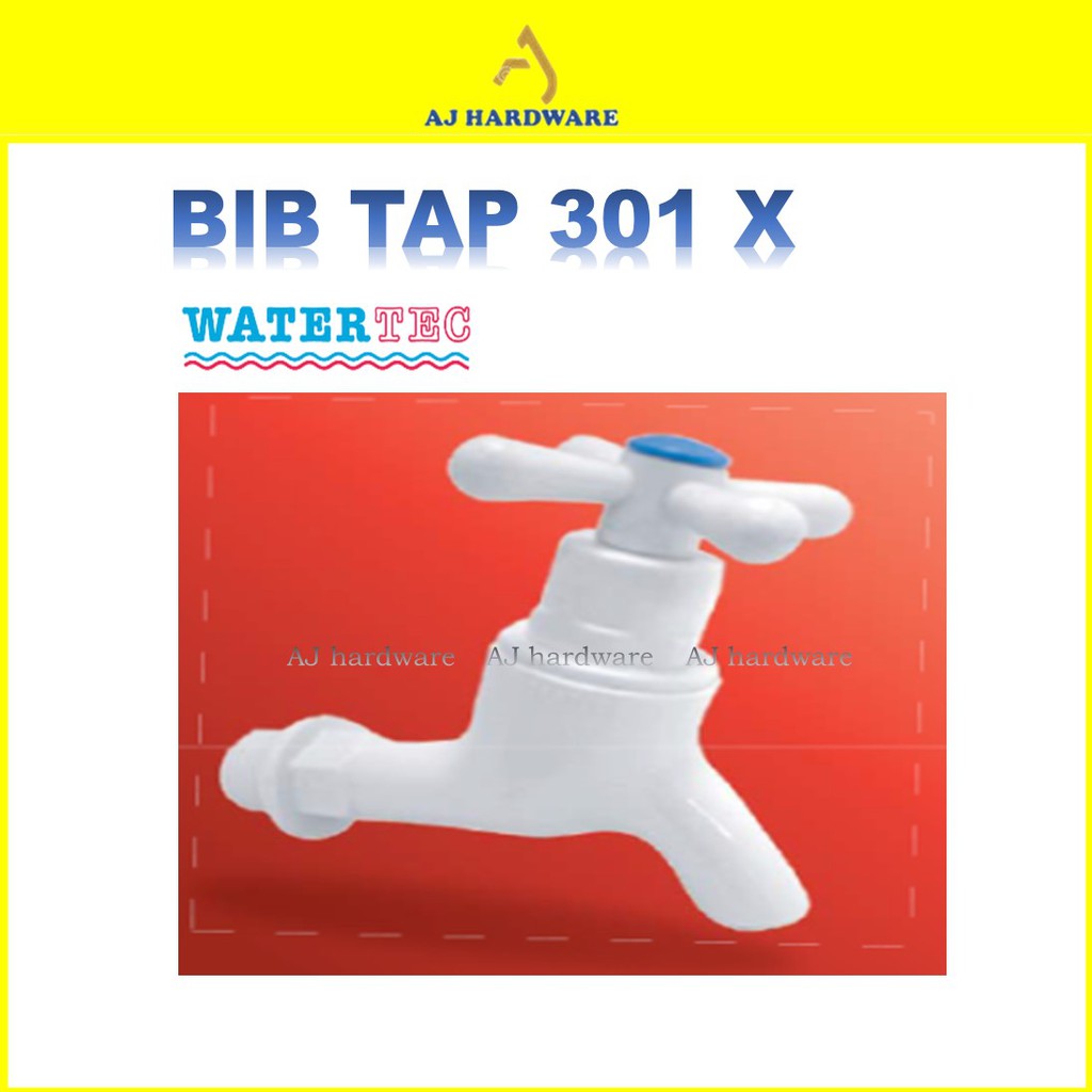 WATERTEC PVC Bib Tap 301X Kepala Pipe PVC Bib Water Flow Tap (15mm 1/2" ) Shopee Malaysia