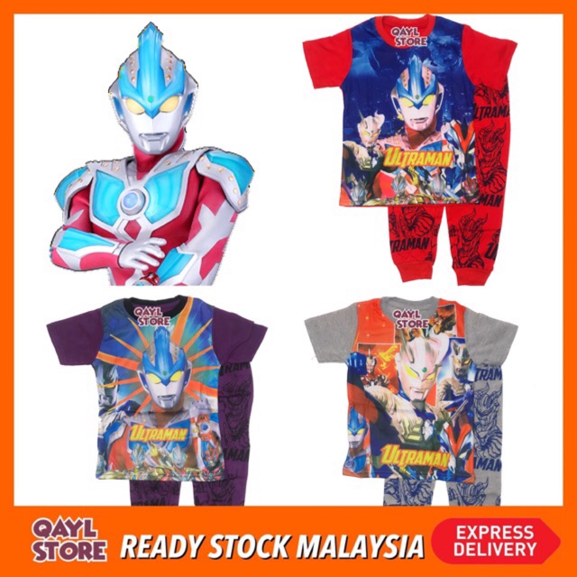 Ultraman Pyjamas Jersey Cotton (16 Years) for Boy Clothing Set / Baju