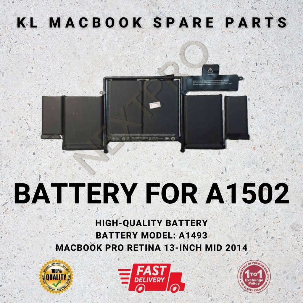Battery Model A1493 (MacBook Pro Retina 13inch Mid 2014 A1502