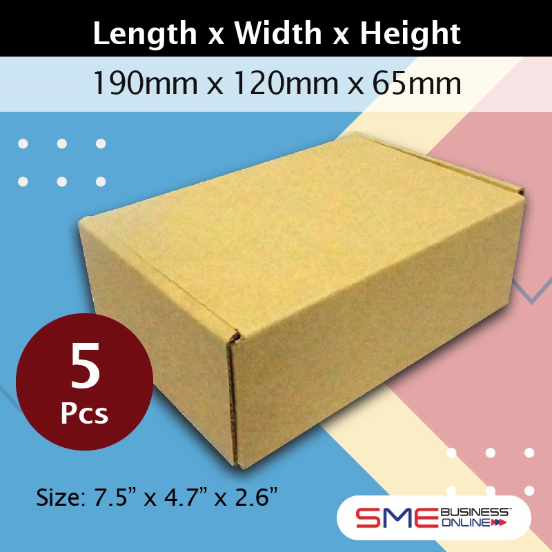 POSTAL BOX PB01 ( 5pcs) / Brown Mailing Box / Carton Box / Postage Box