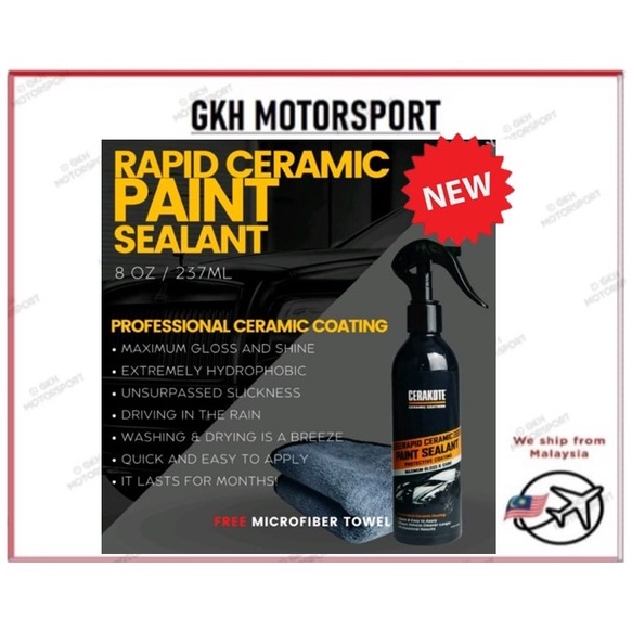 USA Cerakote Graphene Spray Car Body Paint Sealant Protection Rapid