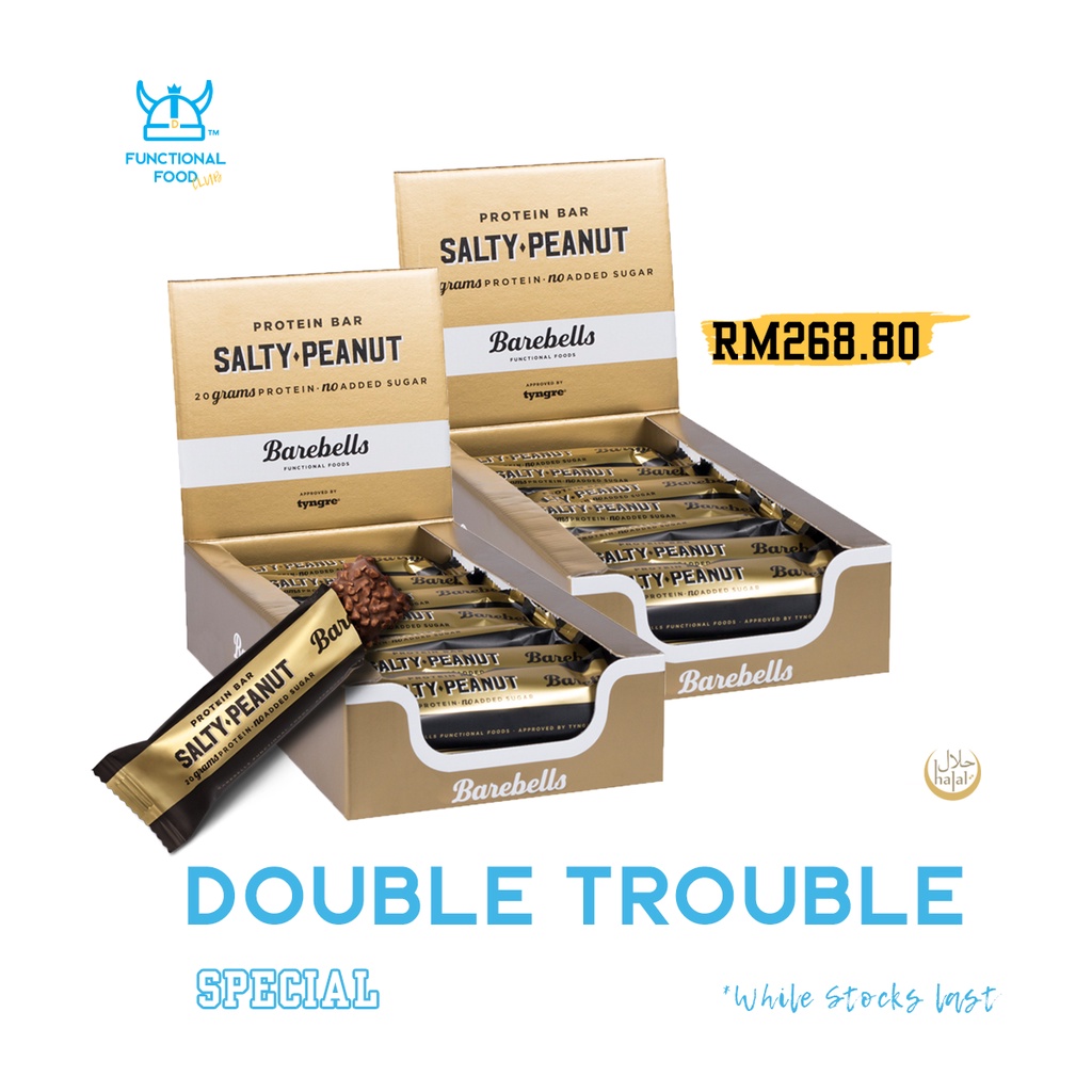 Sweden Barebells Salty Peanut Protein Bar (2 Cartons/24 Bars) Shopee