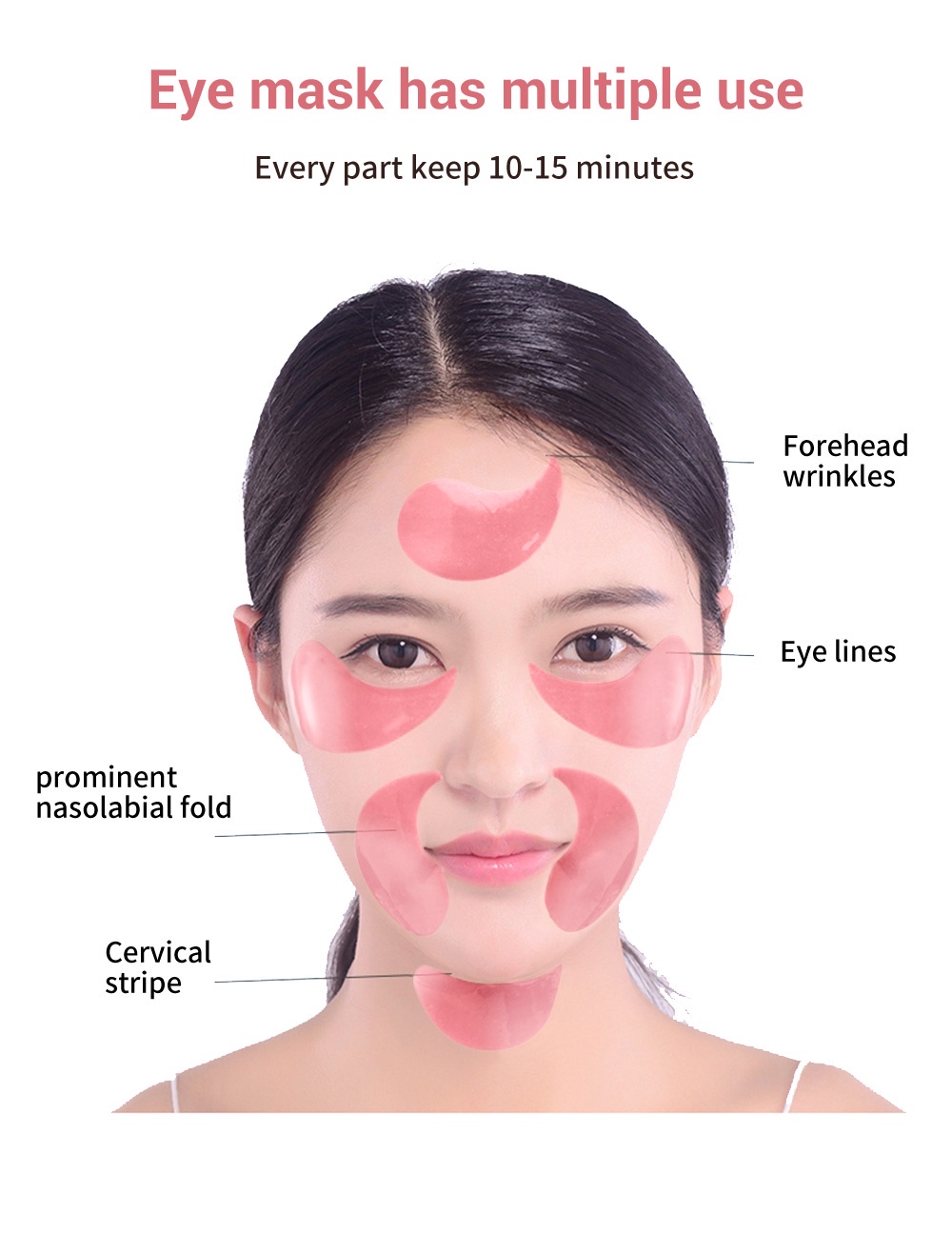 LANBENA Rose HydraGel Eye Patches /Brightening Sleeping Eye Mask