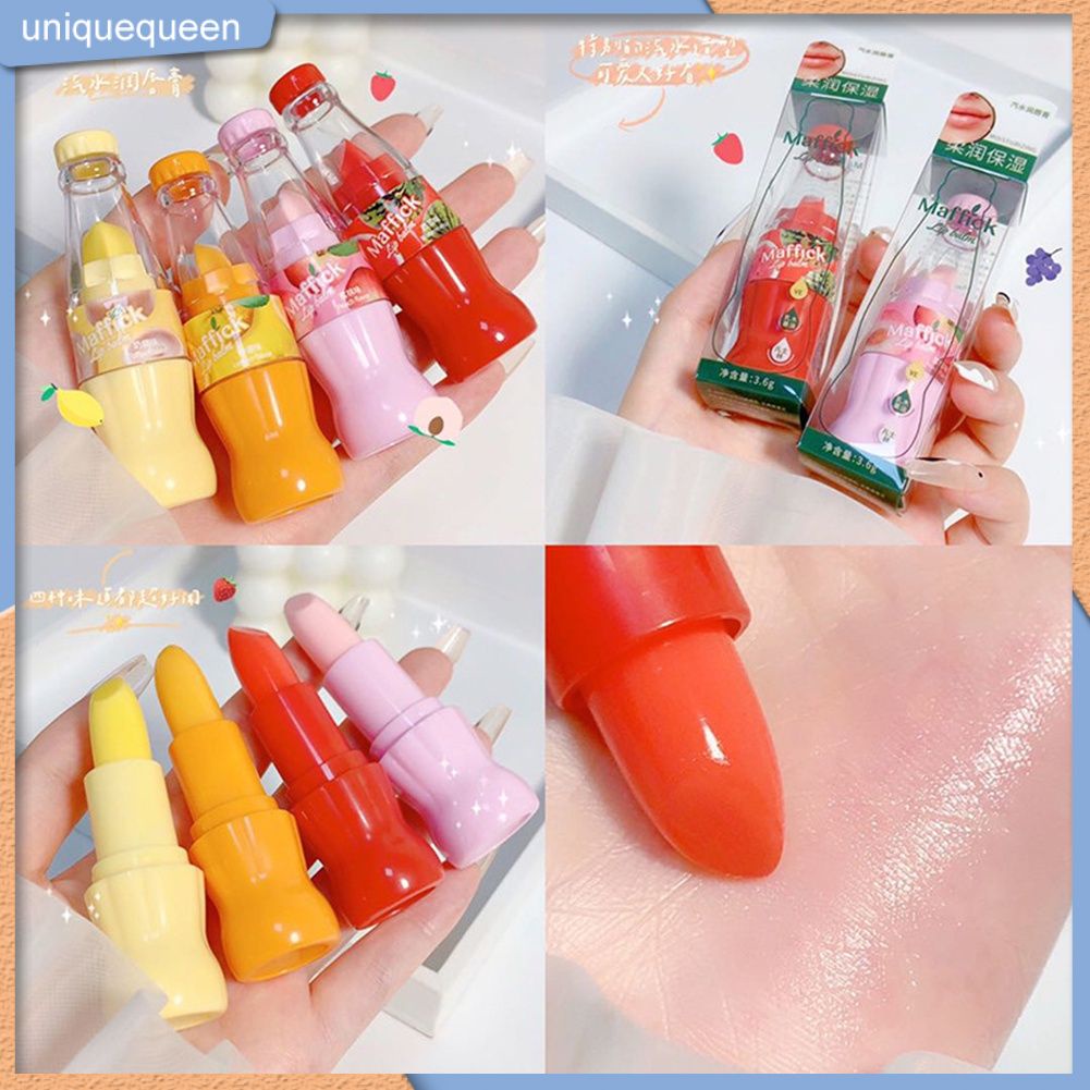 UNIQ MAFFICK soda bottle lip balm lipstick moisturizing moisturizing