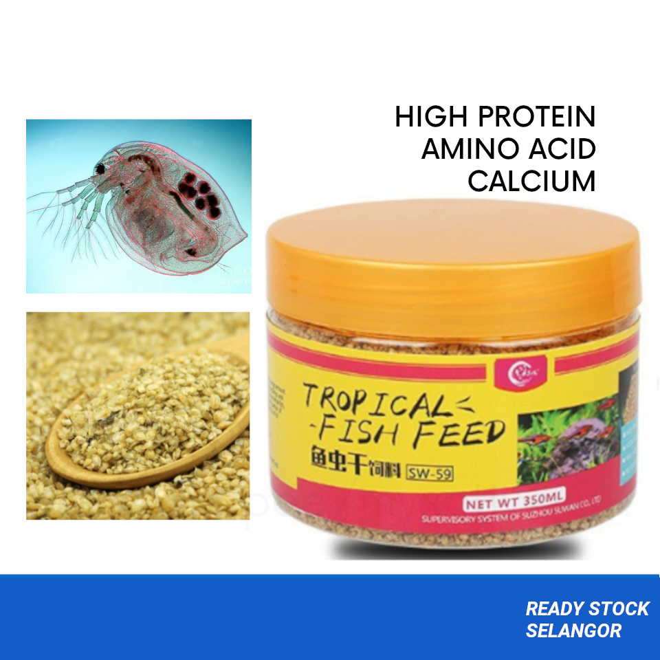 Selangor Ready Dry Daphnia Magna Fish Food Discus Betta Guppy Gold