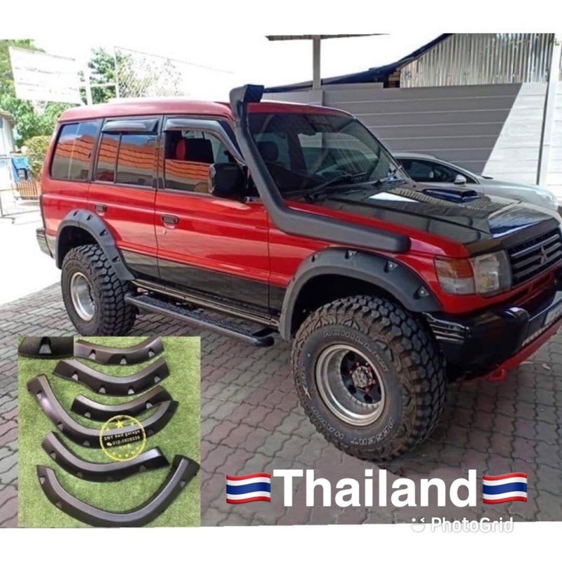 Ready stock Mitsubishi Pajero V fender flares raptor painted Shopee