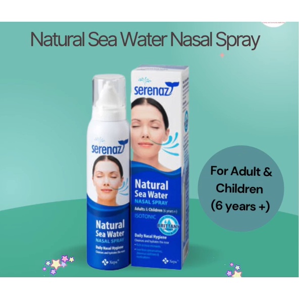 SERENAZ ADULT NATURAL SEA WATER NASAL SPRAY 120ML Shopee Malaysia