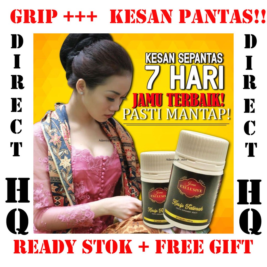 KESAN PANTAS!!Jamu Exclusive Kacip Fatimah 100 Herba