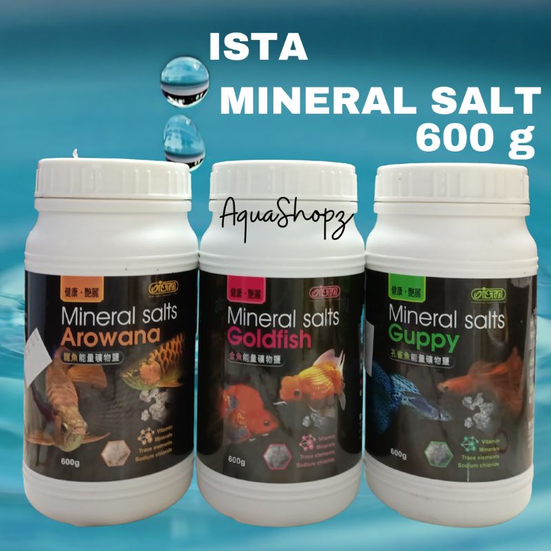 ISTA Mineral Salt Aquarium 600g Goldfish Guppy Arowana Fish Vitamin
