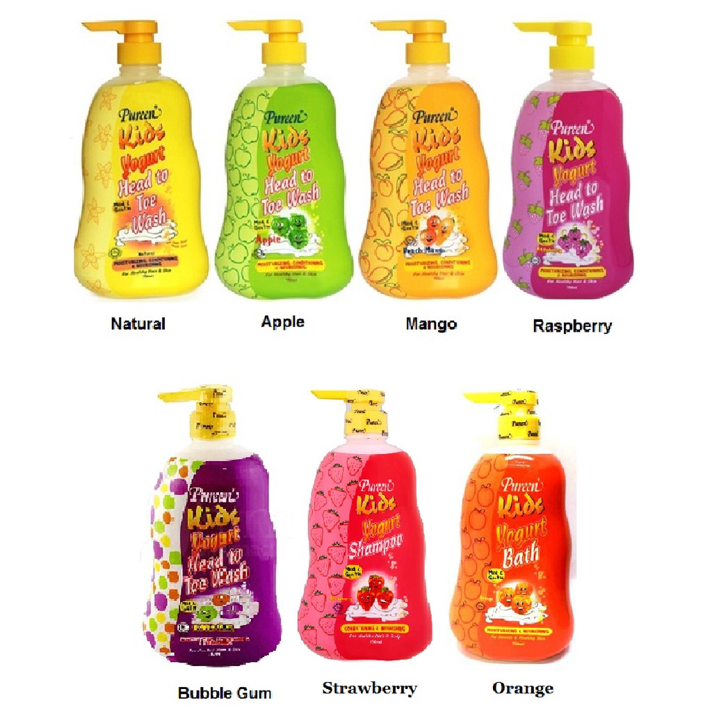 Pureen Kids Yogurt Head To Toe Wash 750ml Shopee Malaysia