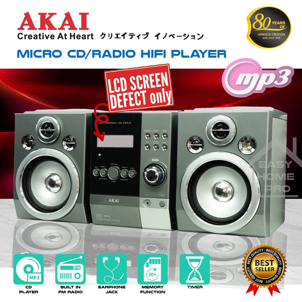 AKAI S1151C CD Micro HiFi HiFi Component System CD Radio (CD/FM/AM