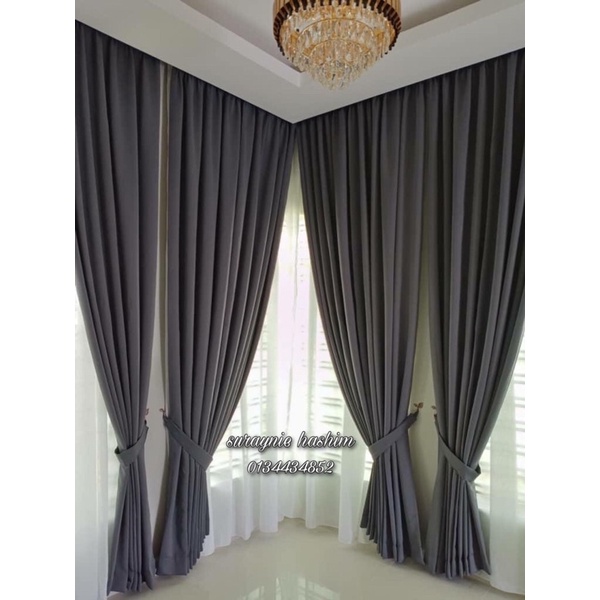 LANGSIR CUSTOM SAIZ (CURTAINS) 1kaki RM5 (UPAH JAHIT SHJA) Shopee