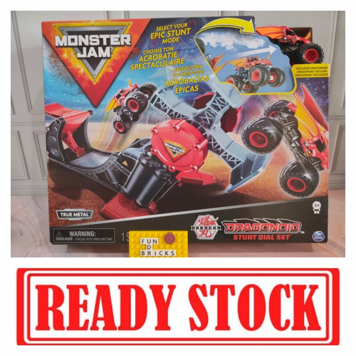 Spin Master Monster Trucks Dragonoid Stunt Dial Set Shopee Malaysia