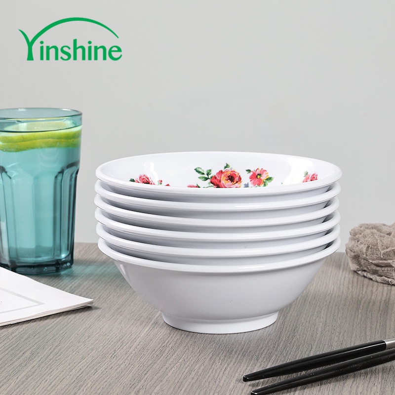 Yinshine Melamine Bowl set 7" Big Plastic Rice Bowls 6pcs Shopee Malaysia