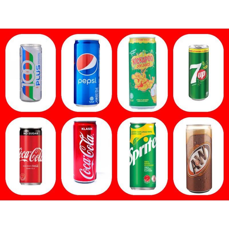 [TKM] Sparkling Soft Drinks Cans 320ml/325ml Assorted ( x1 ) Shopee Malaysia