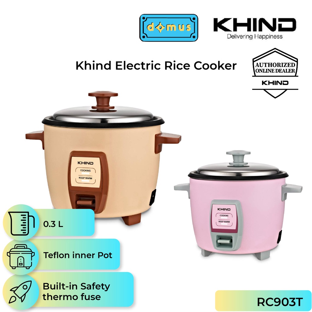 Khind Rice Cooker ( 0.3L ) RC903T (Random Color) (Replacement RC903