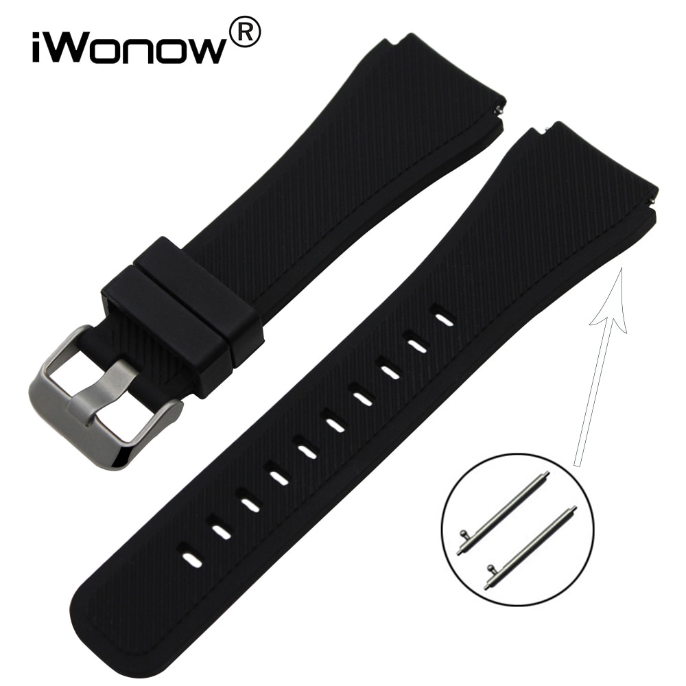Quick Release Silicone Rubber Watchband 21mm 22mm for Casio Seiko