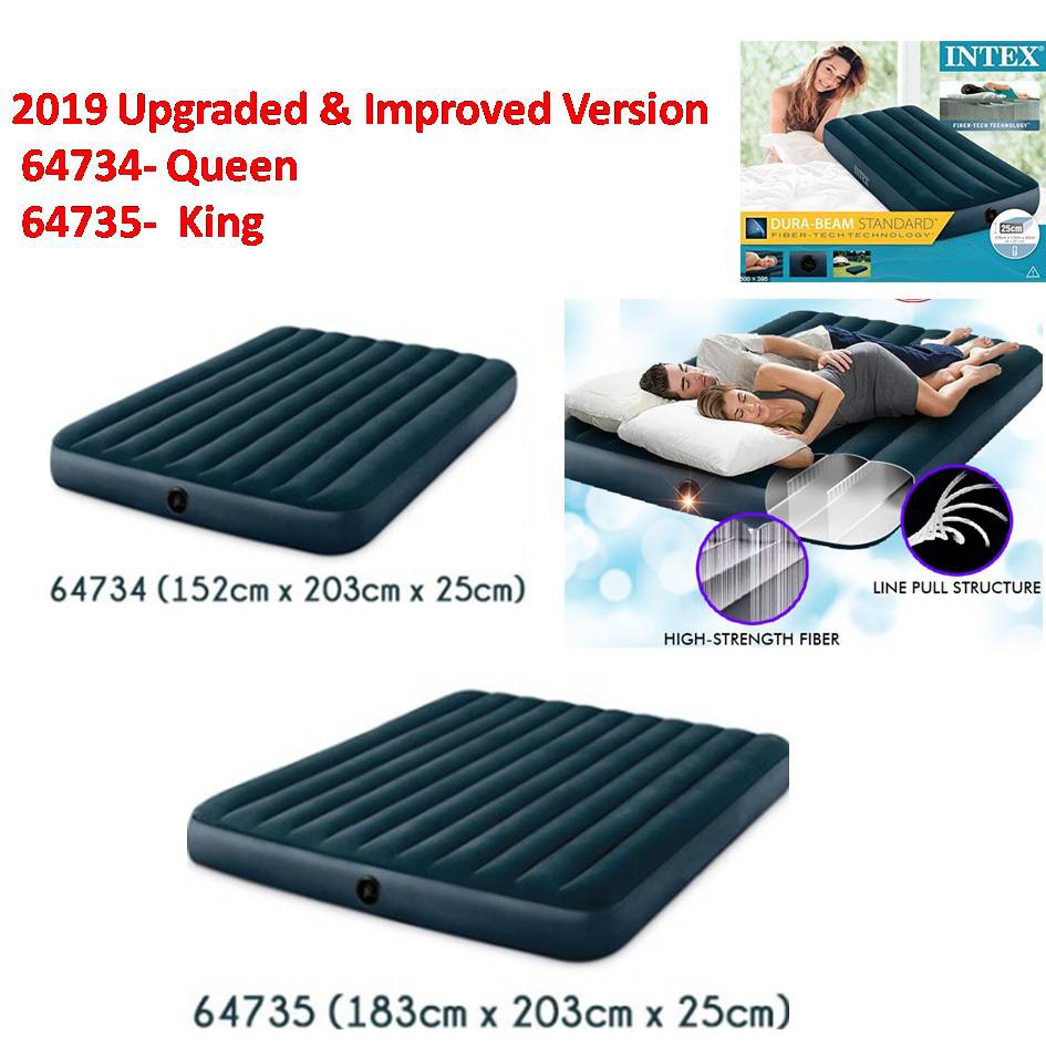 IsAlifestyle Intex Inflatable Air Bed Mattress Travel Sleeping Bag