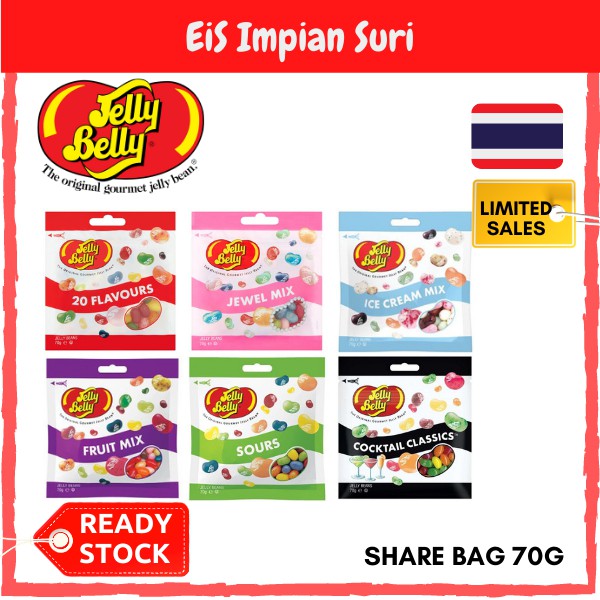 (Ready Stock!!) Jelly Belly Candies 70g 6 Flavour/200G Sours Candy