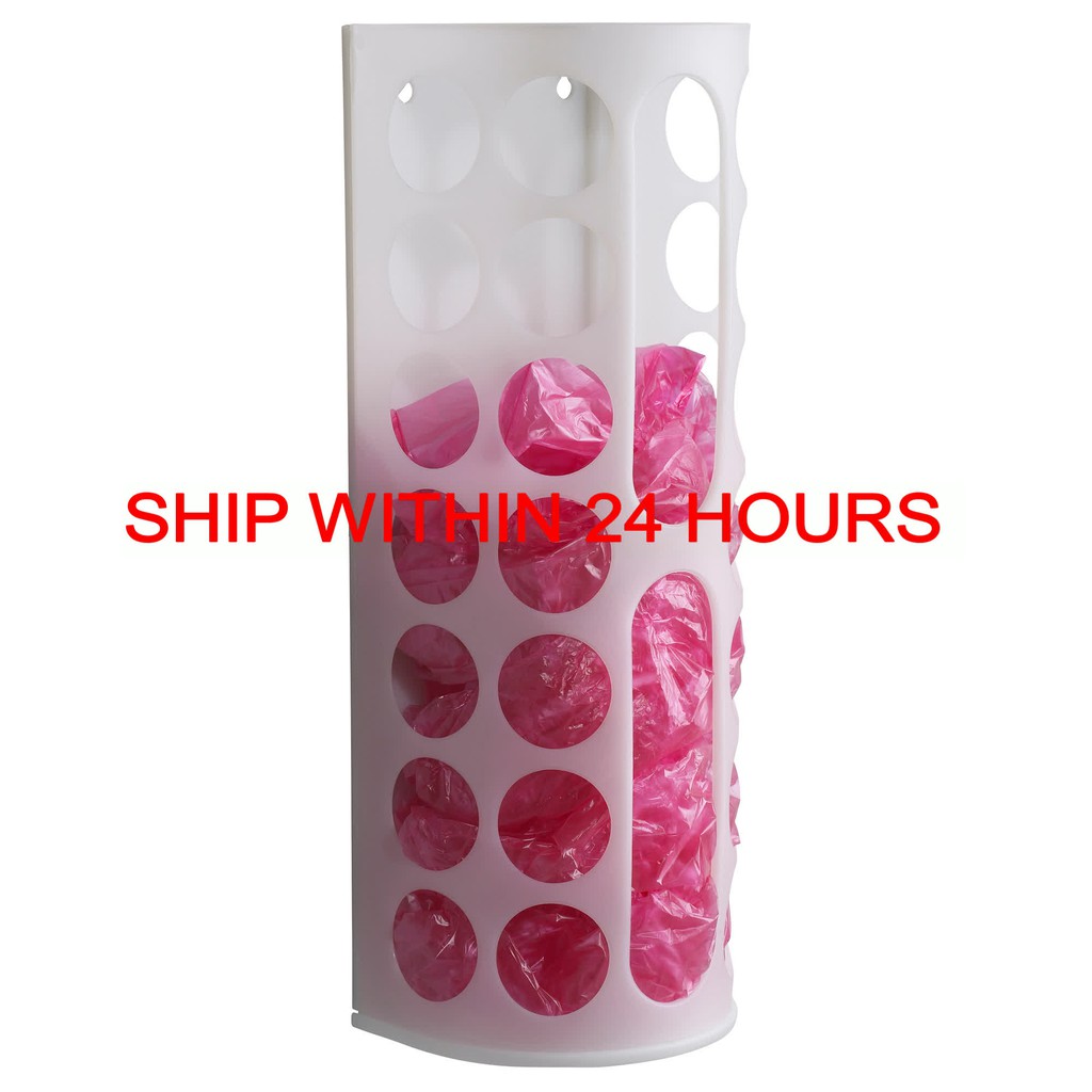 [Ready Stock] Ikea VARIERA Plastic bag dispenser, white Shopee Malaysia