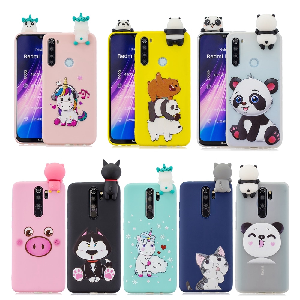 Redmi 8 8A Xiaomi Redmi Note 8T Case 3D Kawaii Panda
