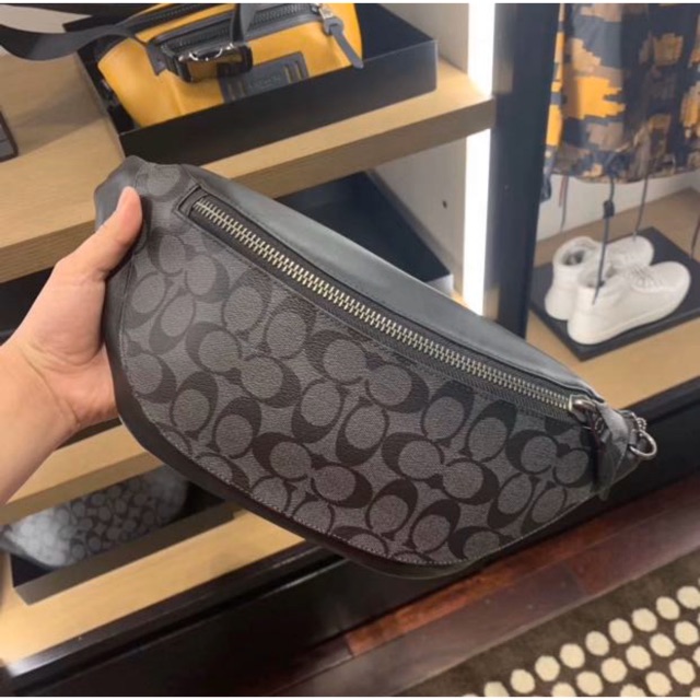 Authentic coach men belt bag chest bag 78777 Shopee Malaysia