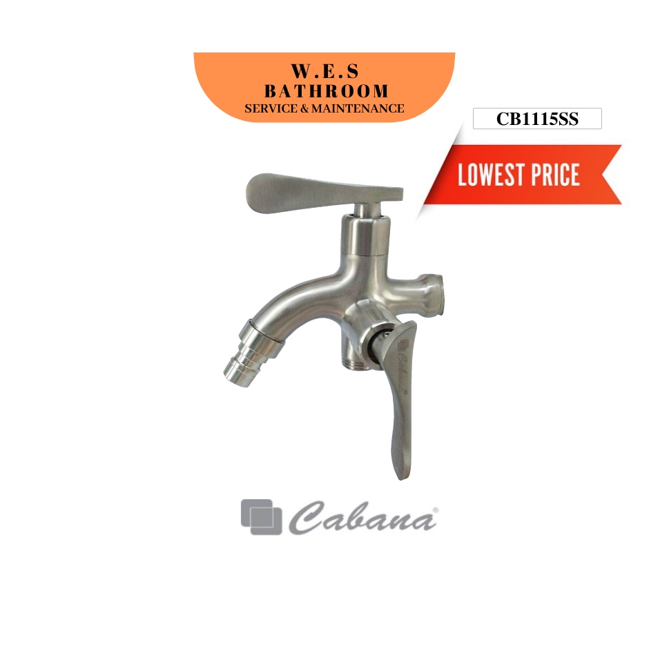Cabana Two Way Tap / Washing Machine Toilet Two way Water Tap