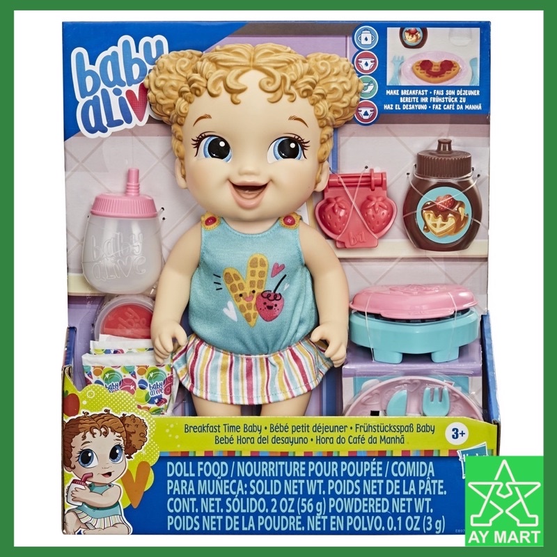 Baby Alive Doll Breakfast Time Baby Doll (Blonde Hair) Shopee Malaysia