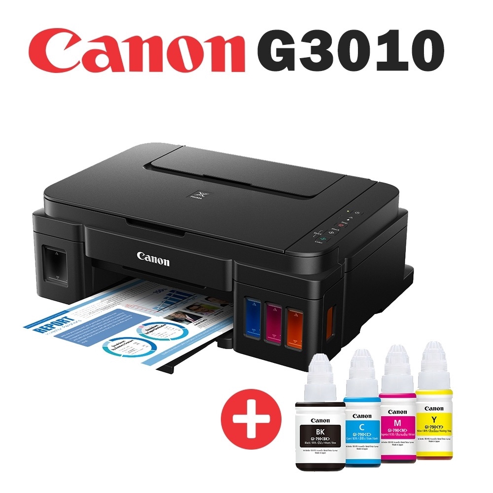 Canon PIXMA G3010 AllInOne Ink Tank Wireless Printer Print/Scan