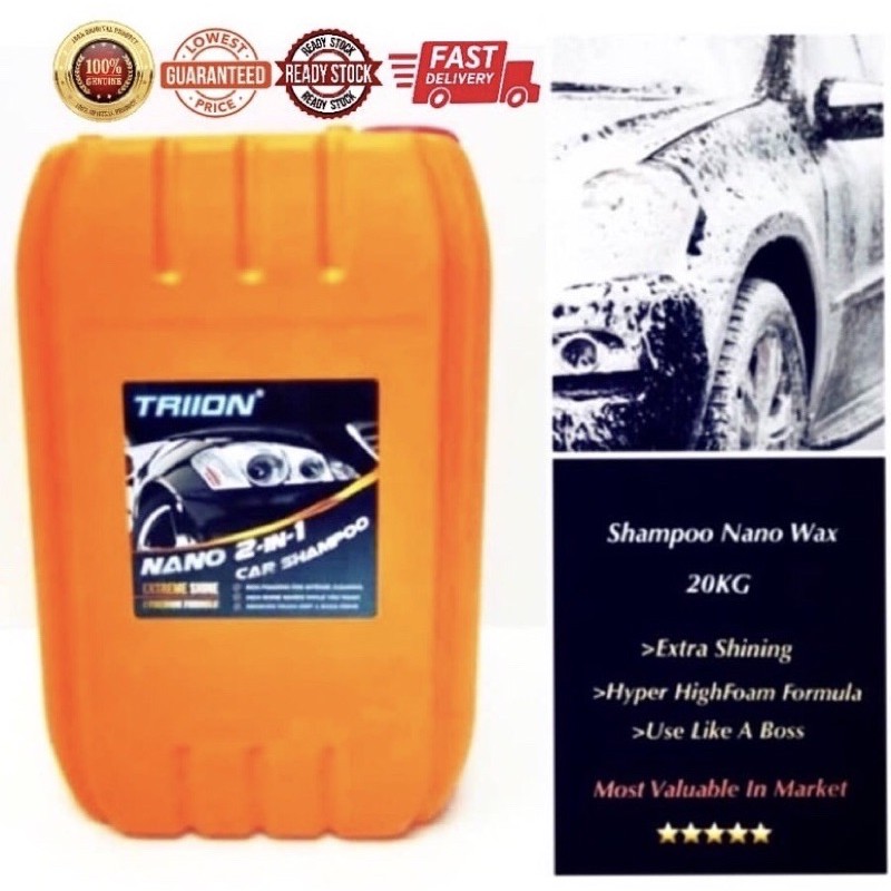 Car Shampoo Nano Wax 2 in 1Wash 20kg Shopee Malaysia