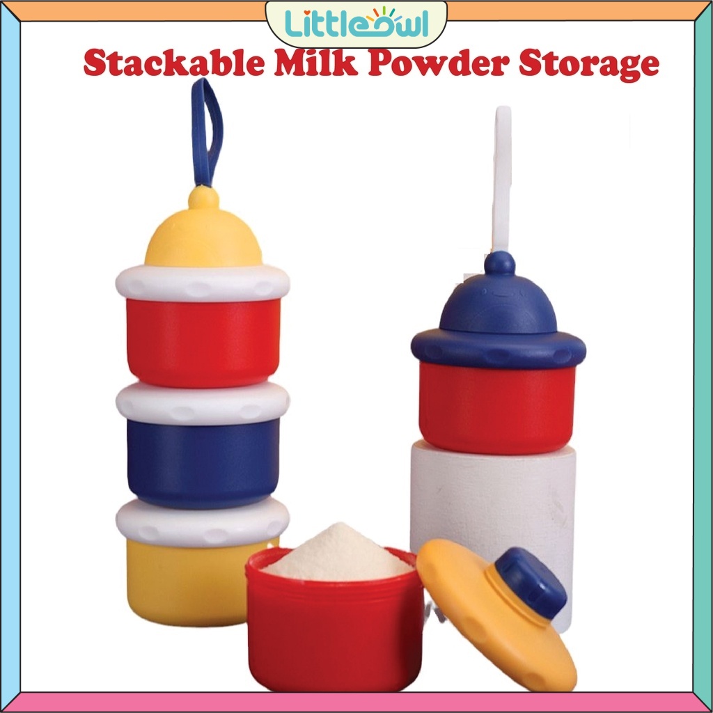 M'siaMilk Powder Dispenser Portable Container NonSpill Stackable Baby
