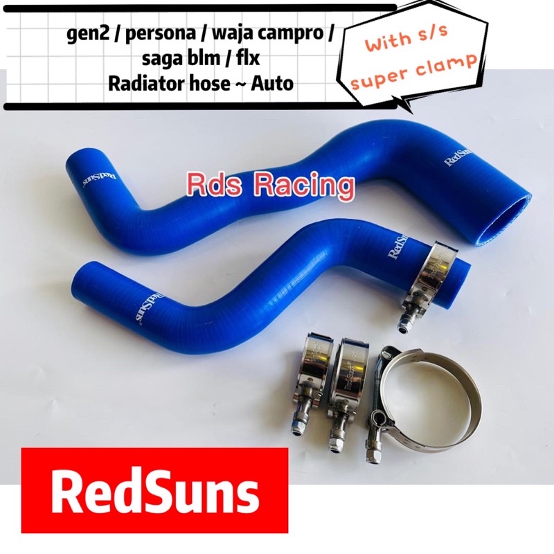 Bypass Hose / Radiator Hose RedSuns Silicon Hose Campro waja / gen2
