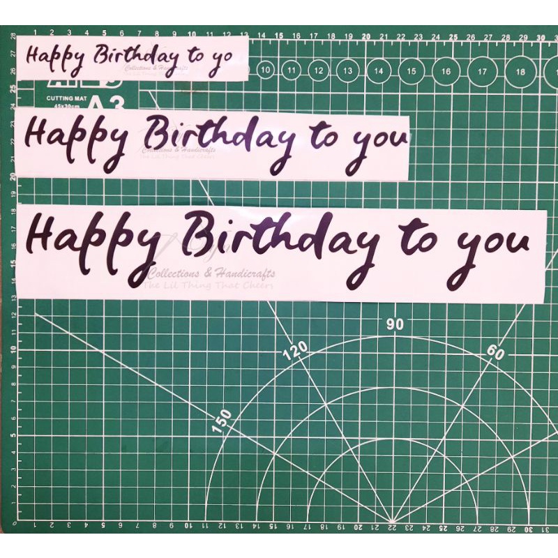 [READY STOCK] Happy Birthday Vinyl Stickers Balloon Stickers Matt