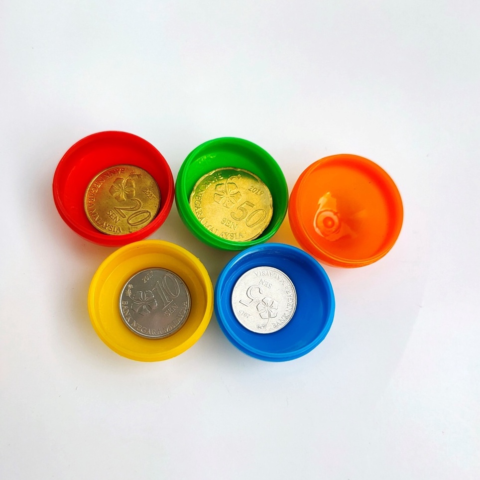 12pcs 30mm / 32mm Solid Color Empty Plastic Ball for Games Lucky Draw