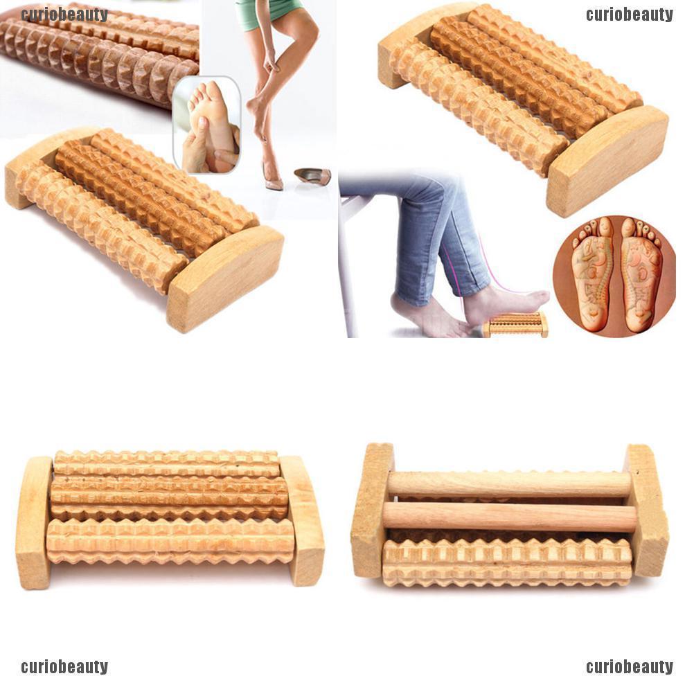 [FS & HB] Handheld Wooden Roller Massager Reflexology Hand Foot Back Body Therapy Relax Buy it