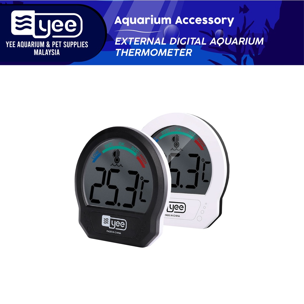 YEE YSL Dual Display External Digital Aquarium Thermometer (Square