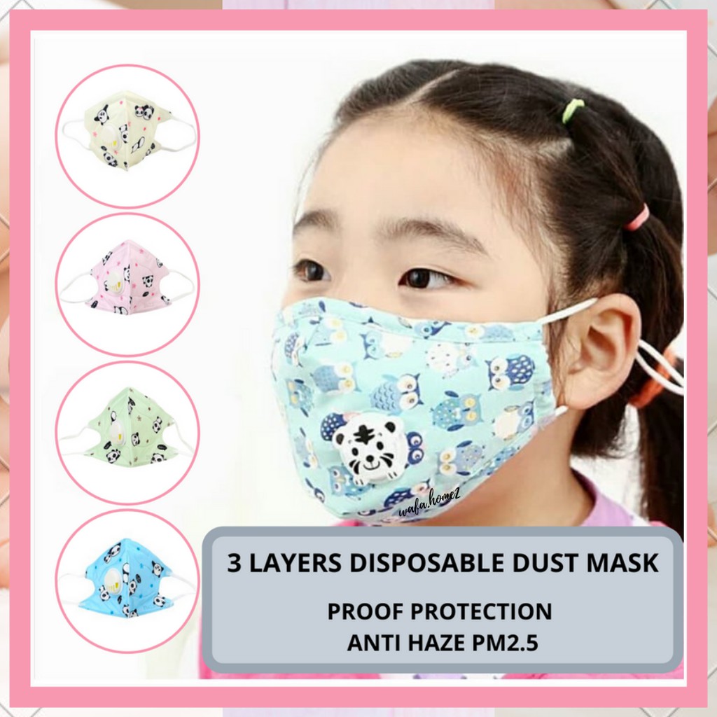 Mask TOPENG MUKA KANAKKANAKKIDS FACE MASK 3 LAYERS