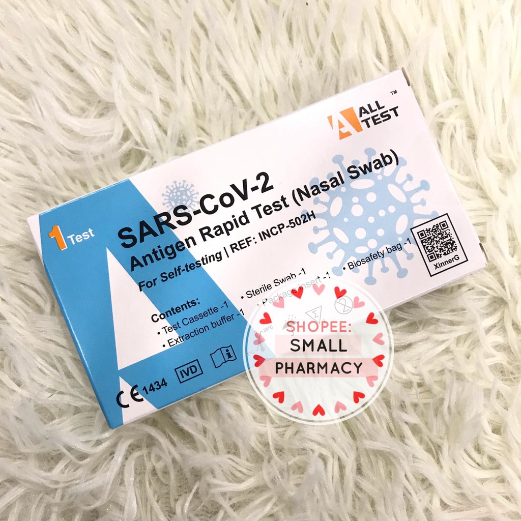 NASAL ALLtest NASAL antigen test kit 1s Covid 19 Home Test Kit Shopee