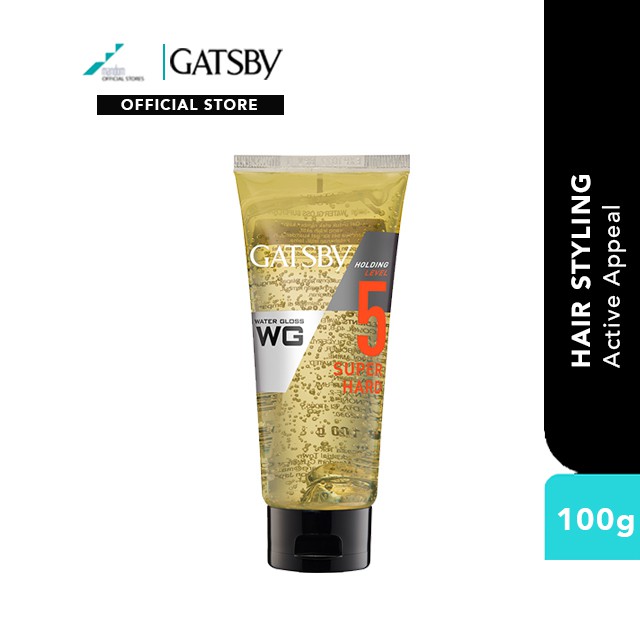 GATSBY Water Gloss (Tube) Wet Look Super Hard 100g (mens hair gel