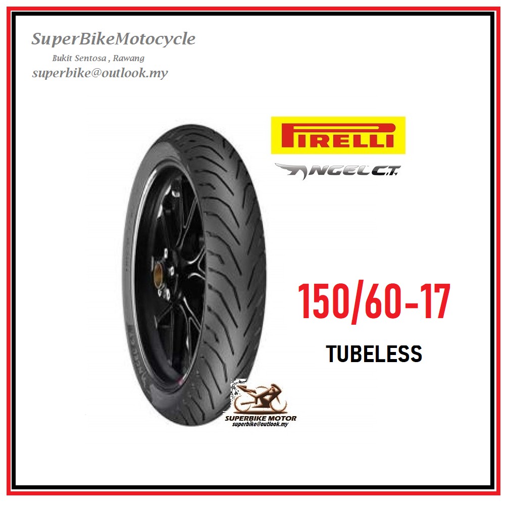 PIRELLI Angel CiTy 150/6017 Tubeless Motorcycle Tyre Shopee Malaysia