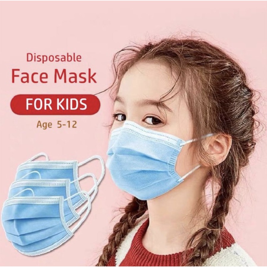 [READY STOCK MALAYSIA] Primary School Children Disposable Face Masks