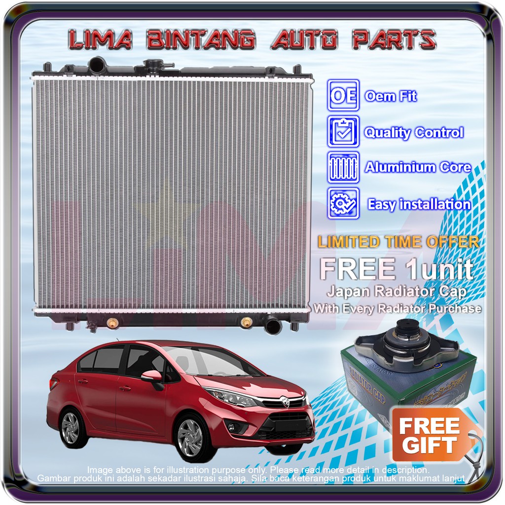 Proton Persona VVT Radiator ( Single Layer ) *Free Cap* (20162020