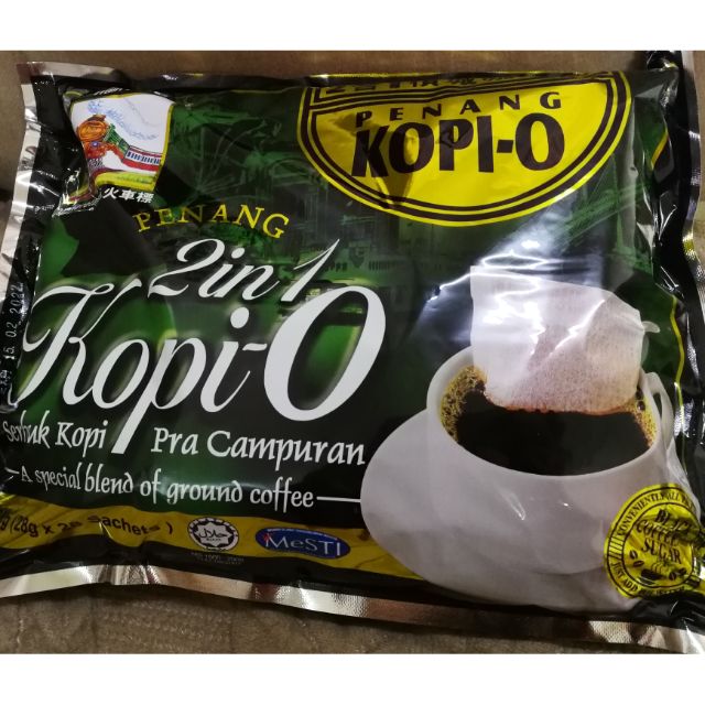 Train brand Cap Keretapi 2in1 Penang Kopi O (28g x 28 sachets) (Expired
