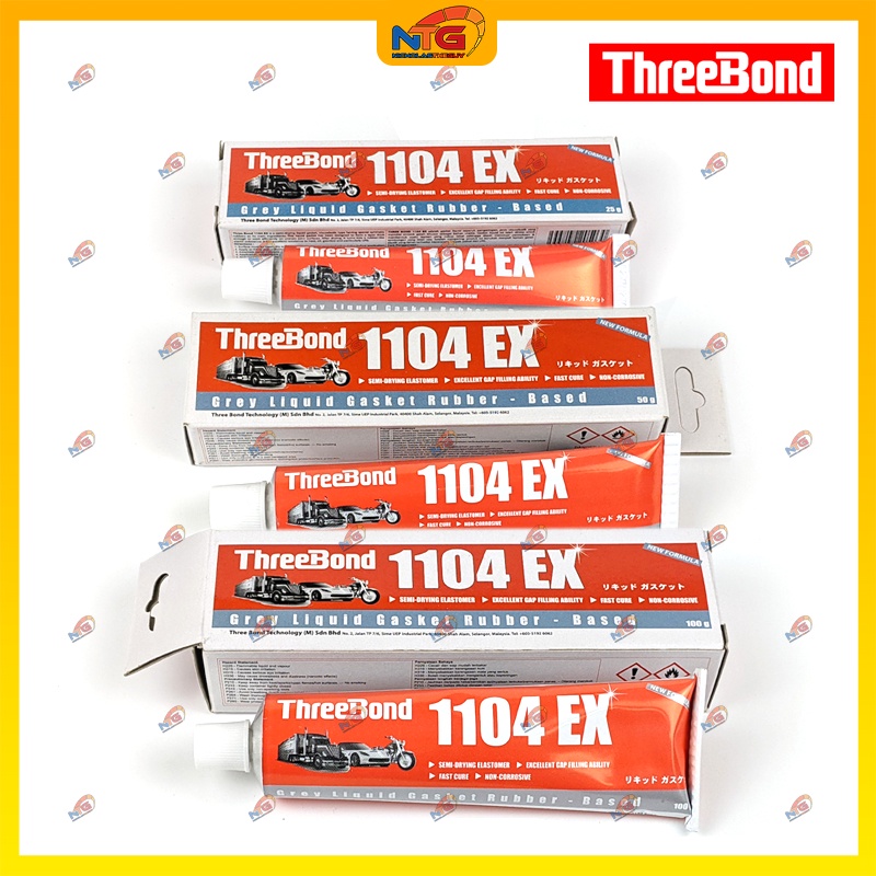 ThreeBond 1104 EX Gasket Gum Gam Liquid Gasket Rubber Based 25g/50g